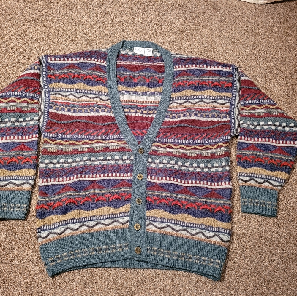 Vtg Florence Italian Cardigan Sweater